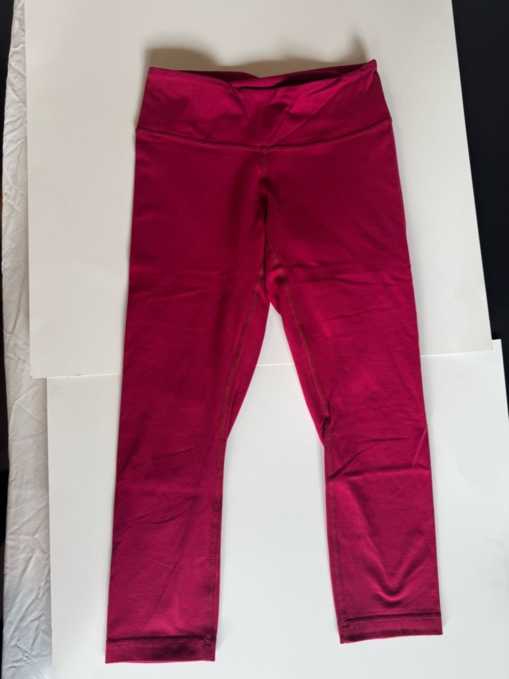 Lululemon Wunder Under Crop (Luon) Raspberry Pink Size 4